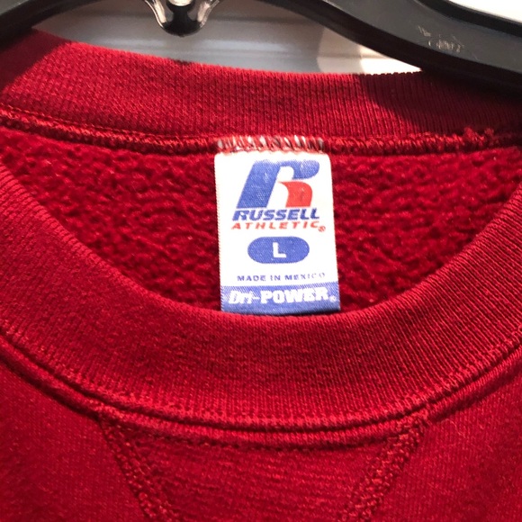 Russell Athletic red baseball sweatshirt - Picture 2 of 5